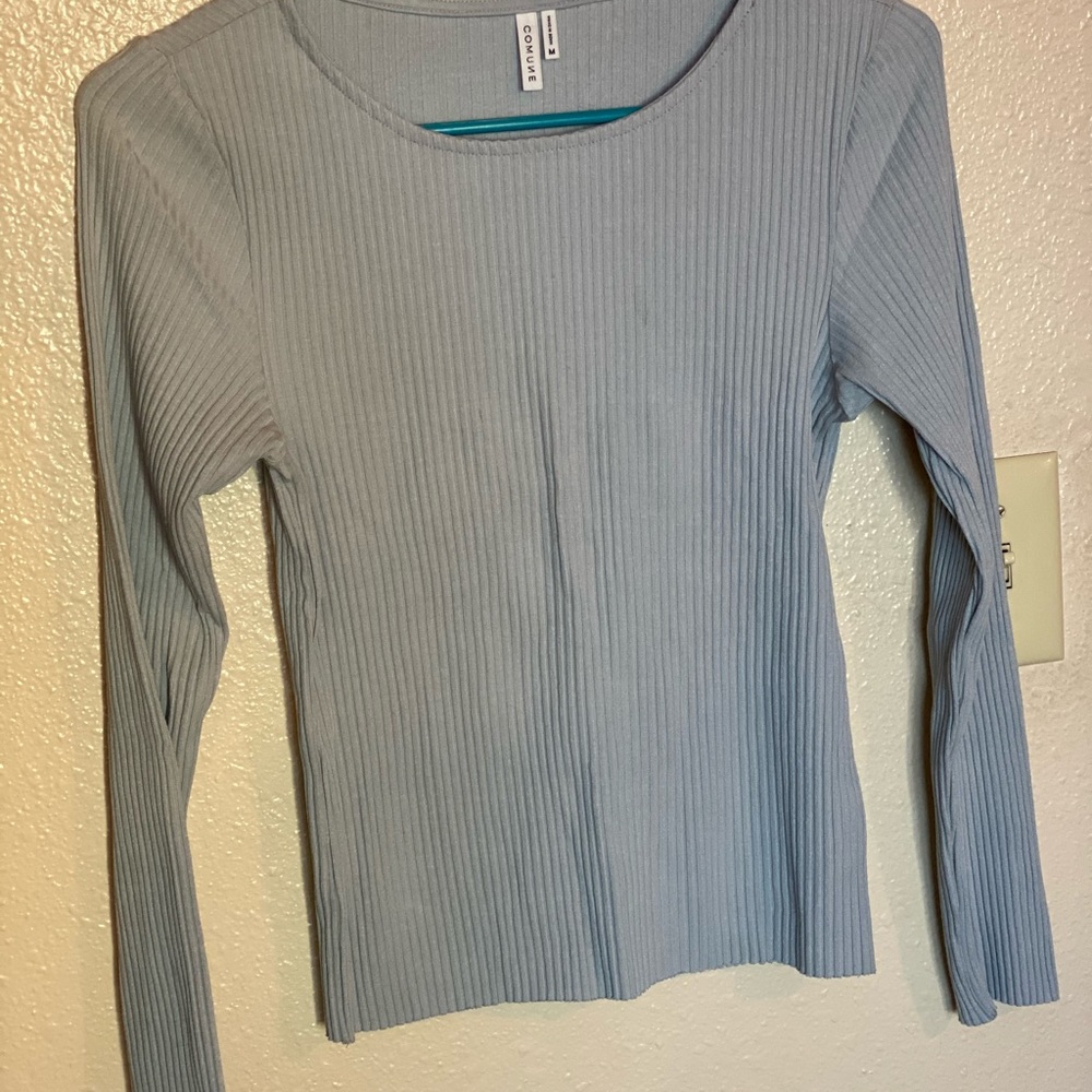 Blue long sleeve tee shirt
